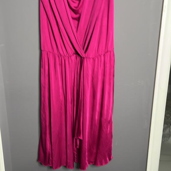 Express Dark Purple Drapey Sleeveless Dress Size Medium - Picture 6 of 10